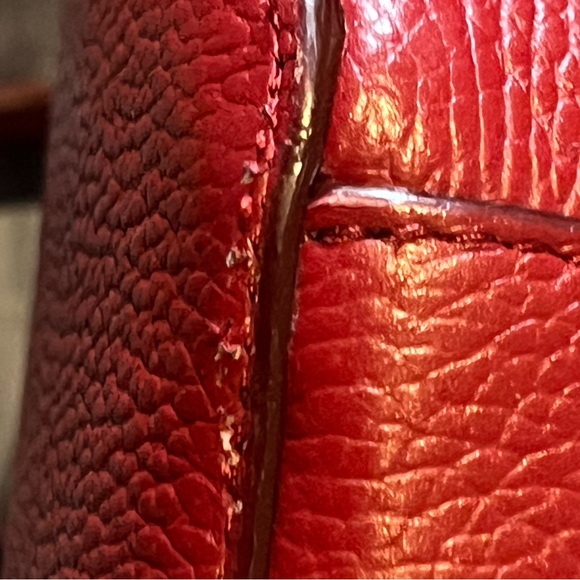 Red Francis Valentine red bucket handbag - Picture 7 of 9